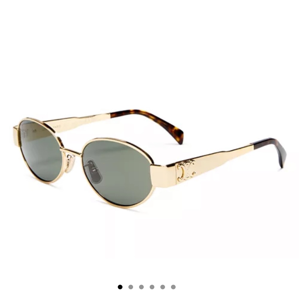 Celine Triomphe Metal Round Sunglasses